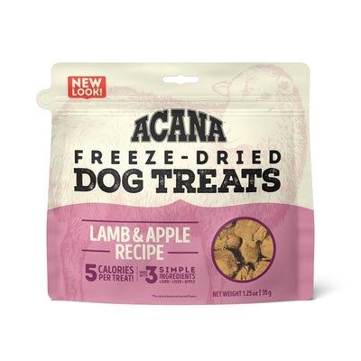 ACANA Singles Freeze Dried Dog Treats, Limited Ingredient Grain Free Lamb & Apple Recipe, 1.25oz