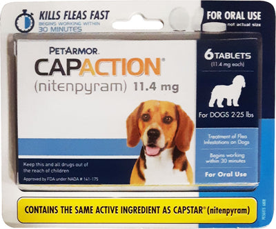 Petaction Capaction Flea Tabs Dog