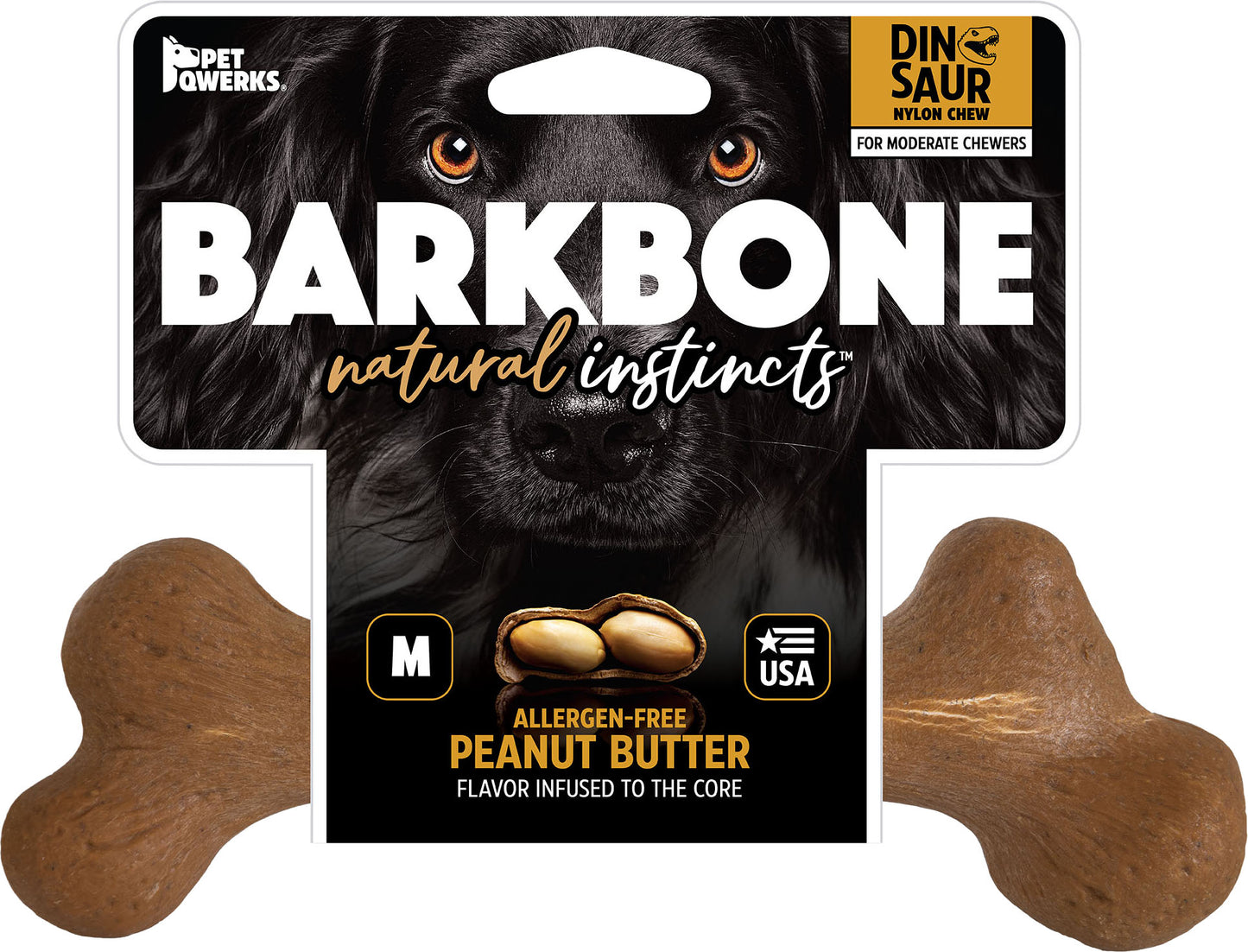 Dinosaur Barkbone Usa Wood Dog Chew