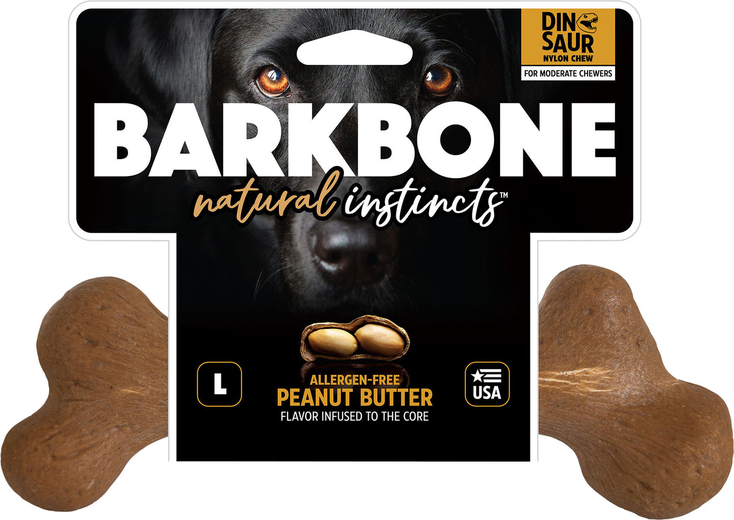 Dinosaur Barkbone Usa Wood Dog Chew