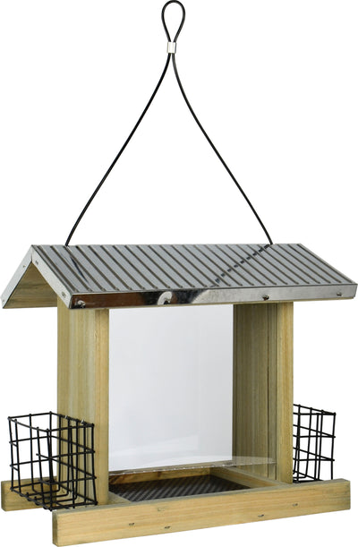 Galvanized Weathered Hopper Feeder
