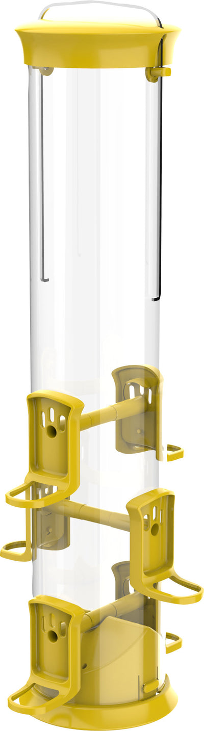 Large Yellow Thistle Plastic Tube Feeder