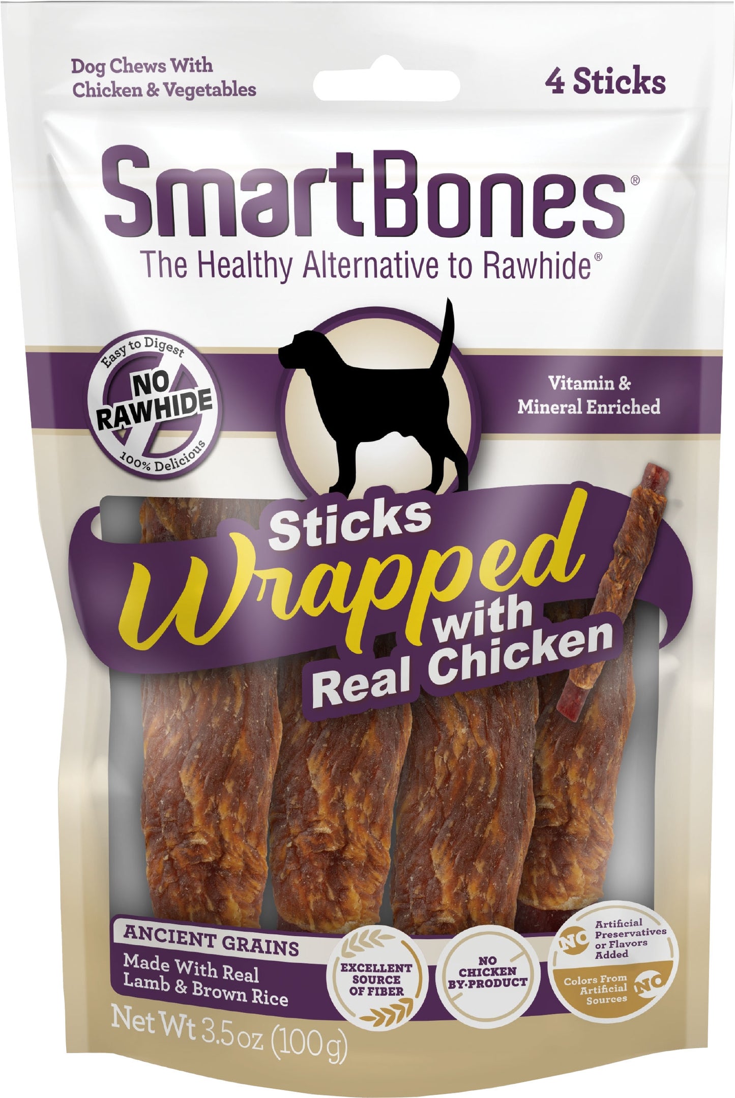 Smartbones Whole Grain Wrapped Sticks