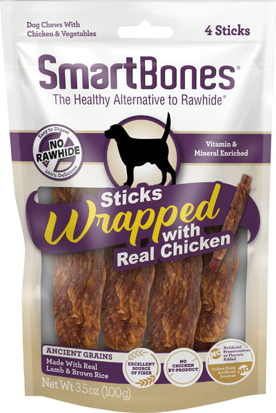 Smartbones Whole Grain Wrapped Sticks