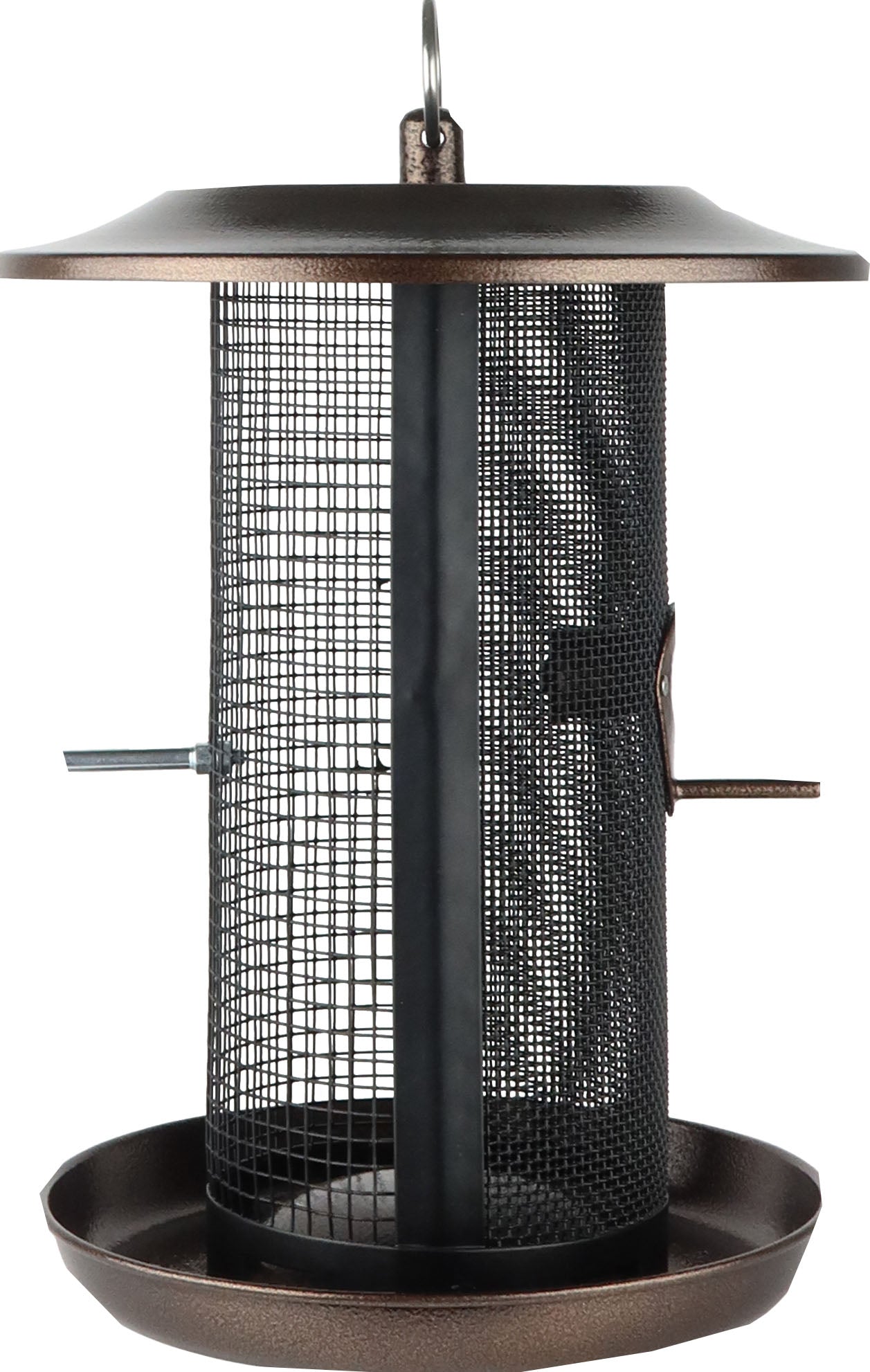 Beloved Bronze Dual-Chamber Metal Mesh Bird Feeder