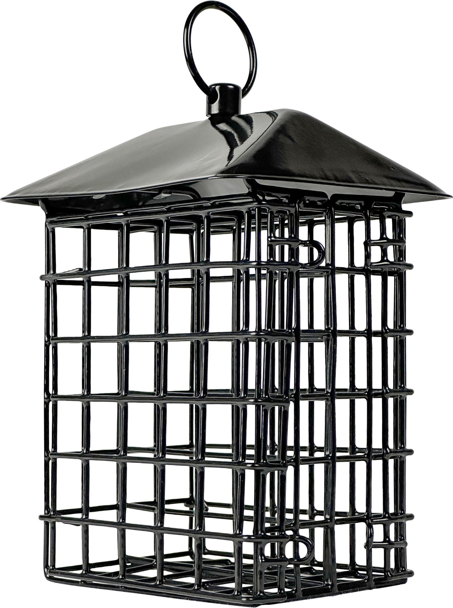 Metal Suet Cage Bird Feeder W/ Roof