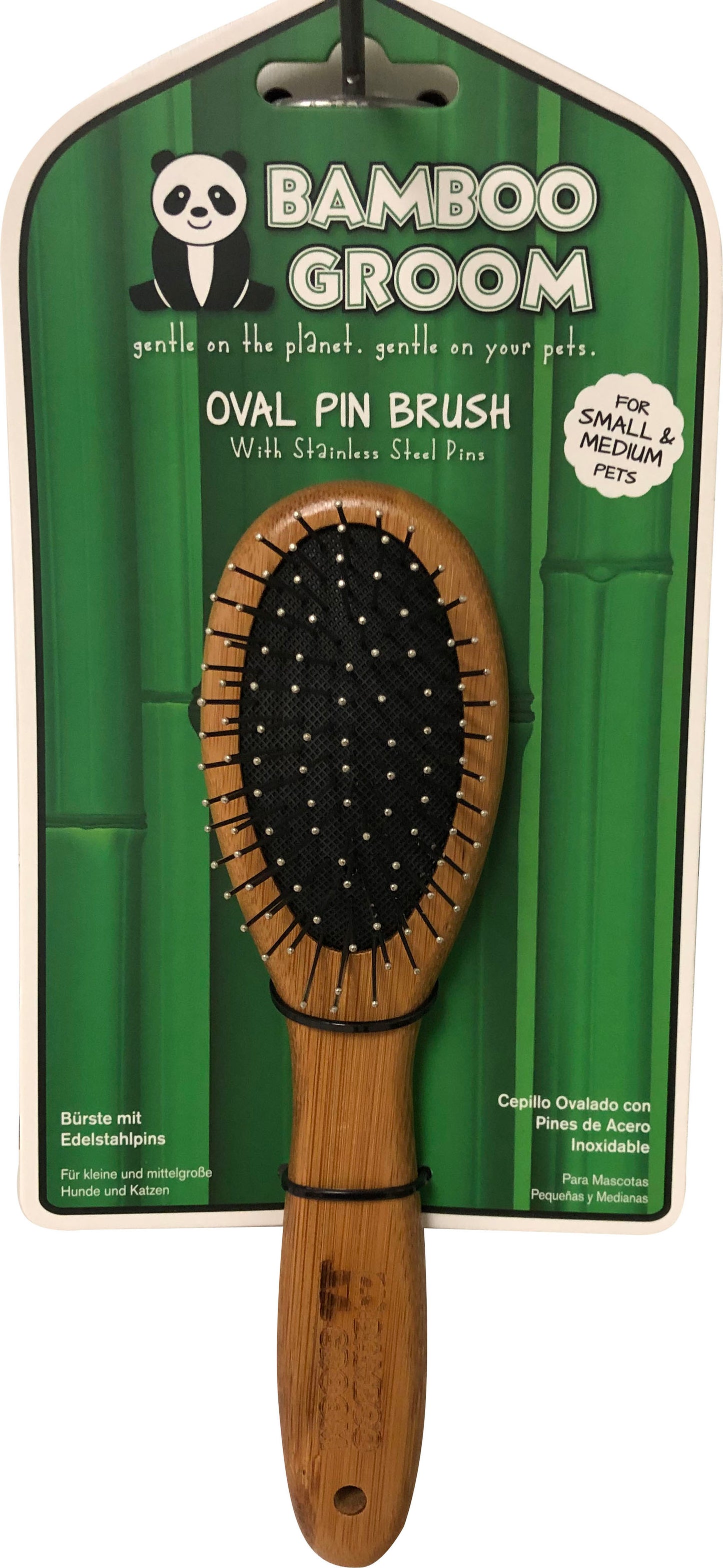 Bamboo Groom Oval Pin Brush