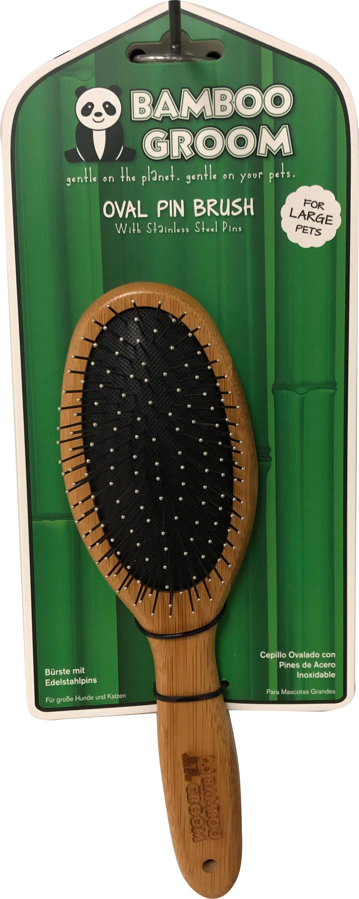 Bamboo Groom Oval Pin Brush