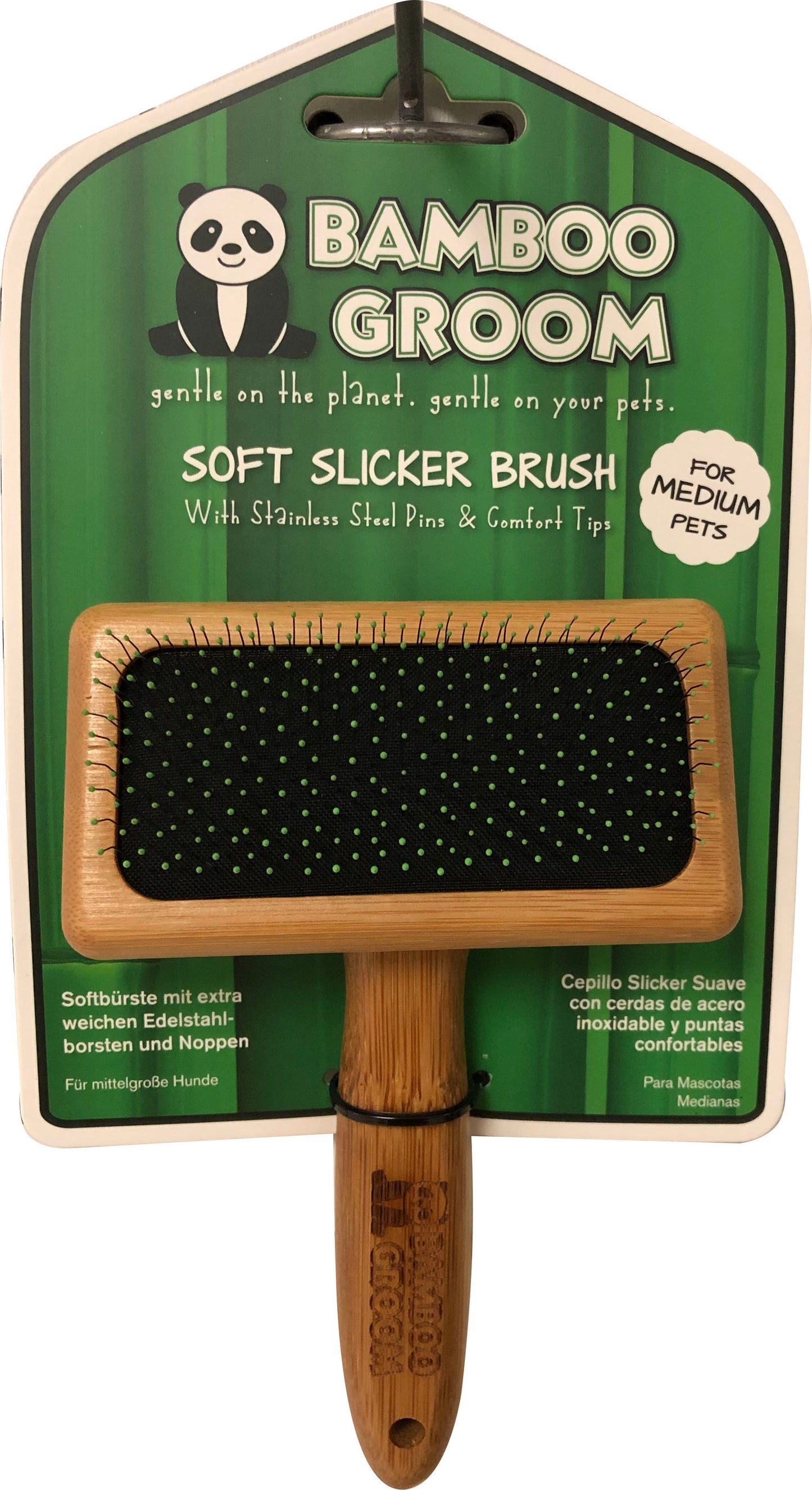 Bamboo Groom Soft Slicker Brush
