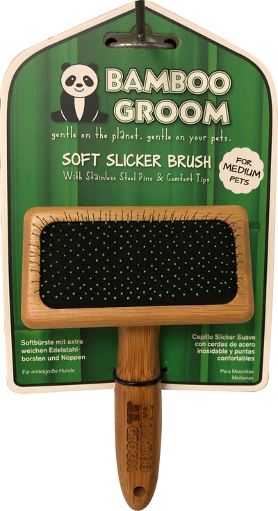 Bamboo Groom Soft Slicker Brush
