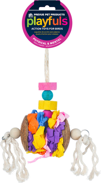 Accordian Crinkle Bird Toy