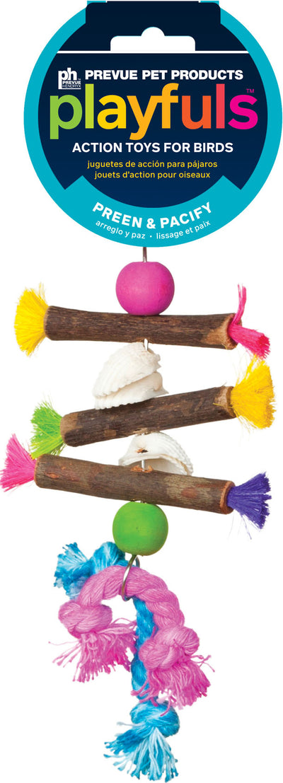 Tropical Teasers Shells And Sticks Bird Toy