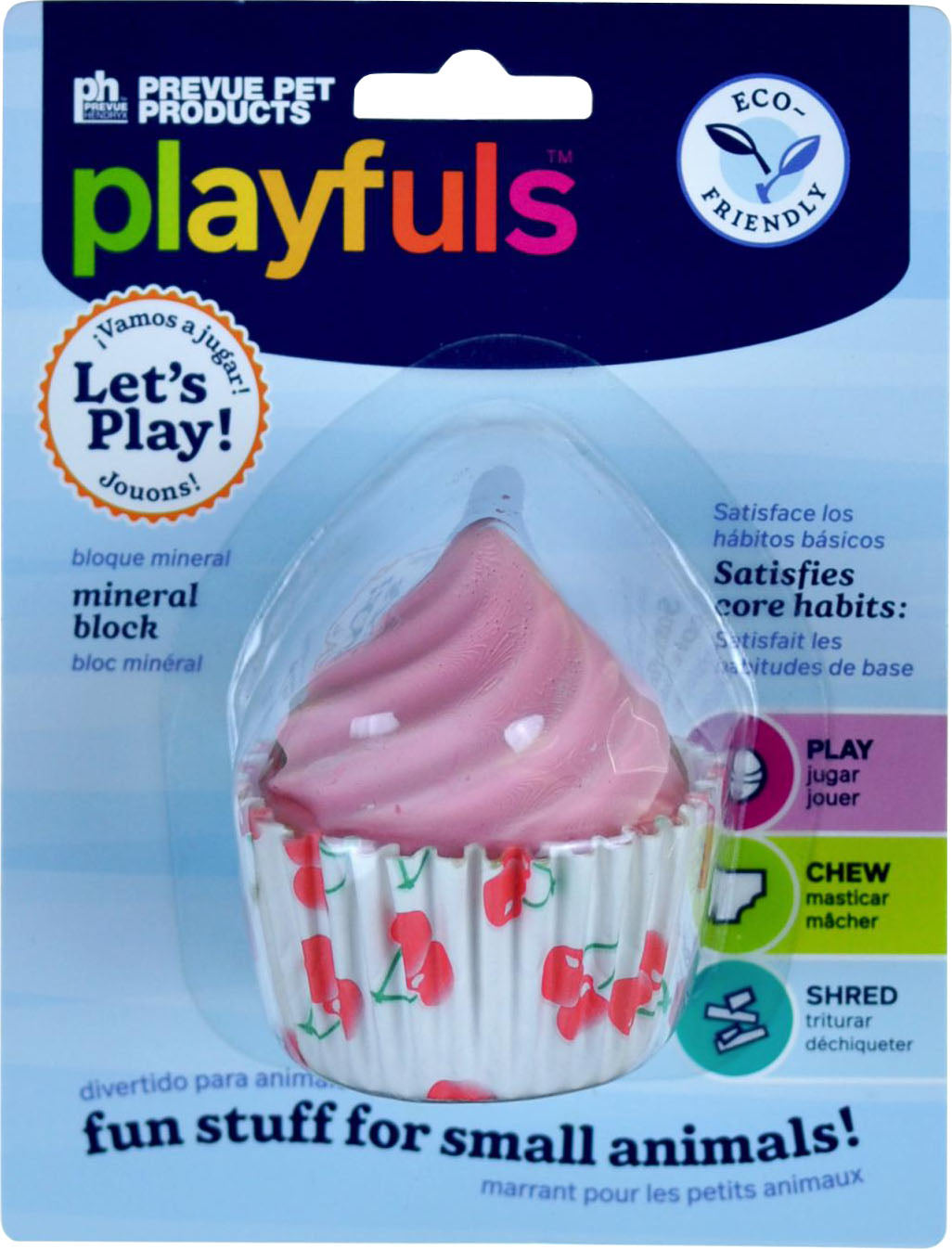 Pink Cupcake Treat Mineral Block Small Animal