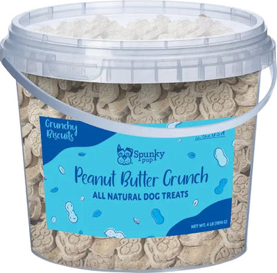 Spunkypup Crunchy Biscuit Dog Treats Bucket