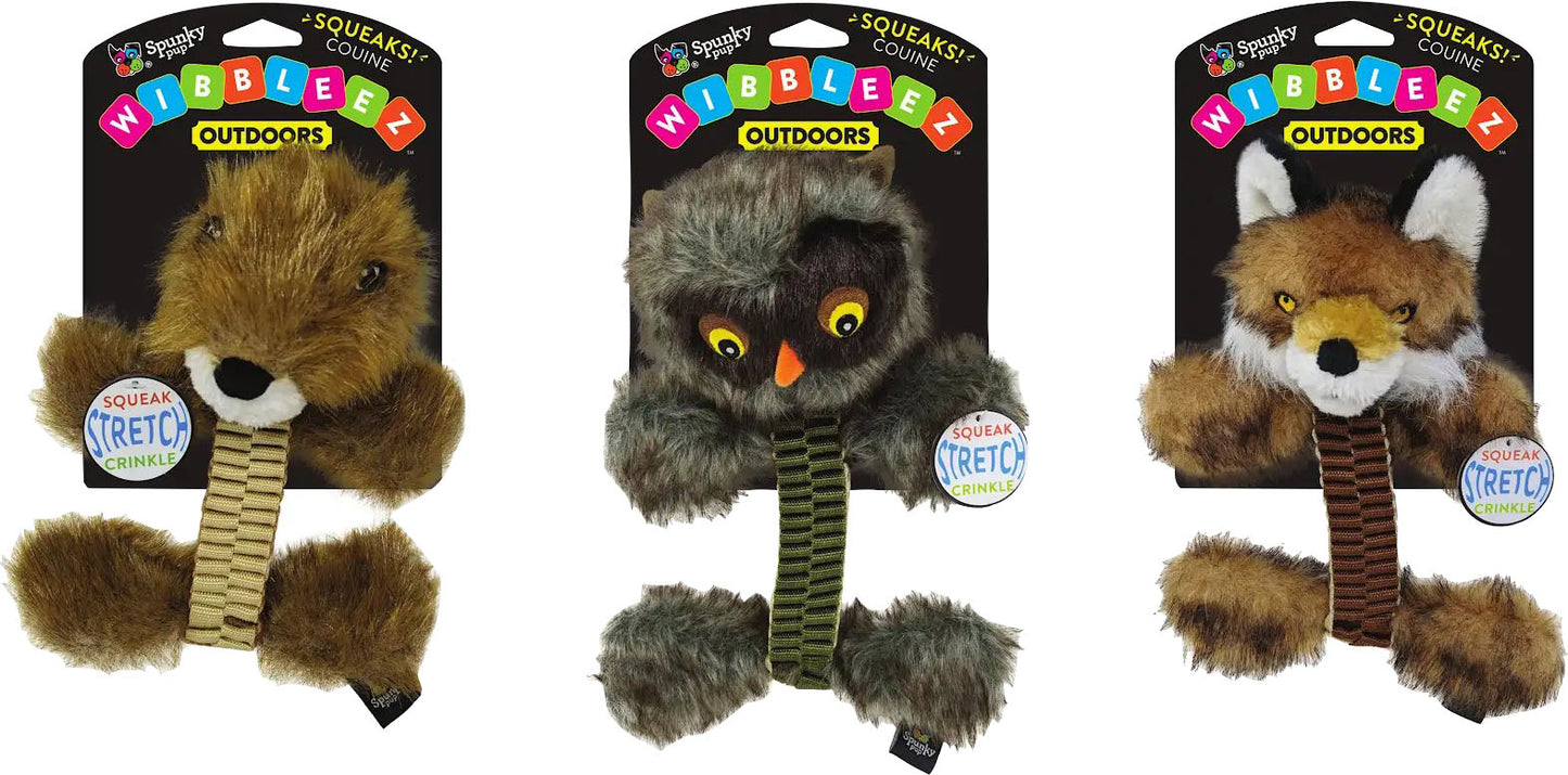 Spunkypup Wibbleez Outdoors Combo Plush Tug Toy
