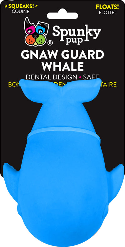 Spunkypup Gnaw Guard Squeaky Toy Whale