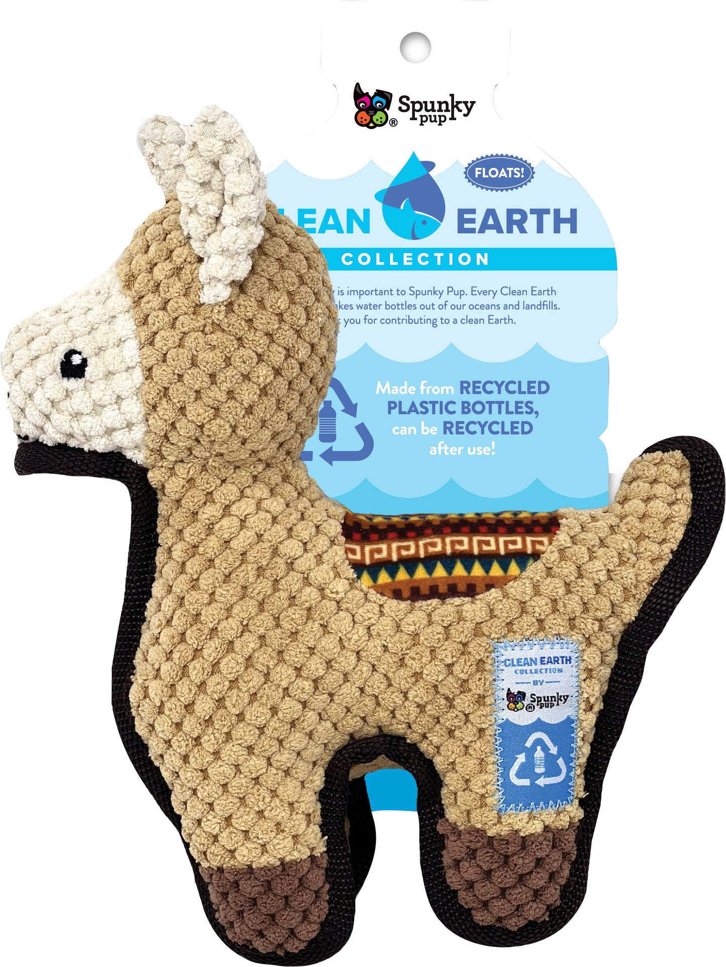 Spunkypup Clean Earth Textured Recycled Llama