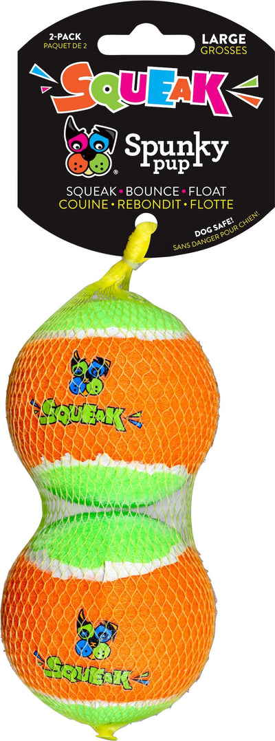 Spunkypup Squeaky Tennis Balls