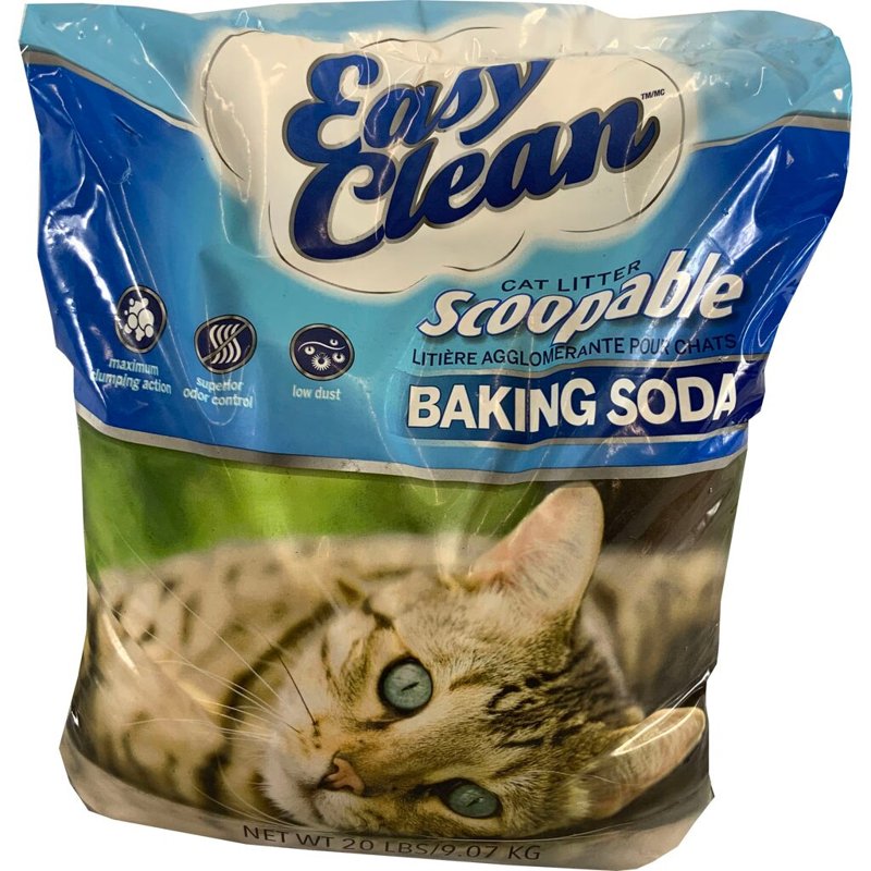 Pestell Pet Products Easy Clean Scoopable Litter with Baking Soda, 20-Pound Bag