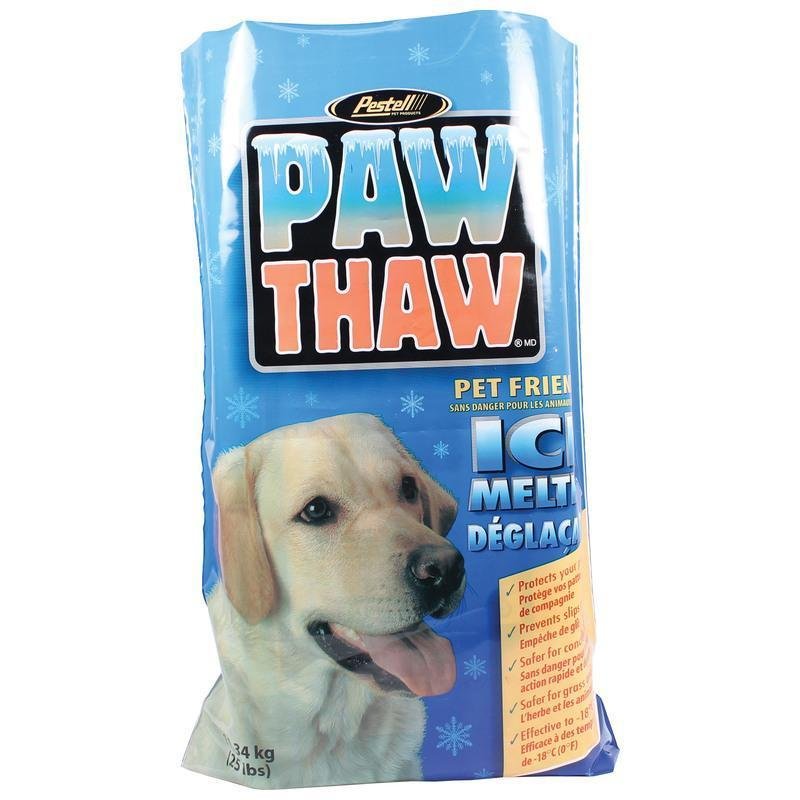 PESTELL 683051 Paw Thaw Ice Melt for Pets, 25-Pound Bag