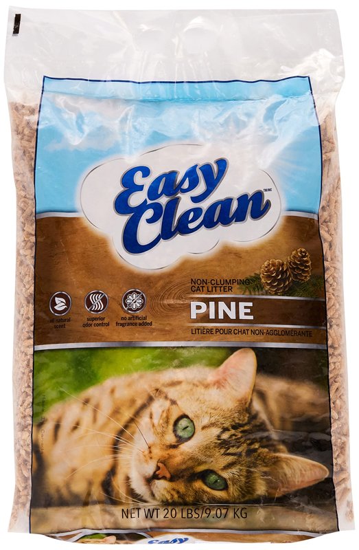 Pestell Pet Products Easy Clean Pine Cat Litter, 20-Pound Bag