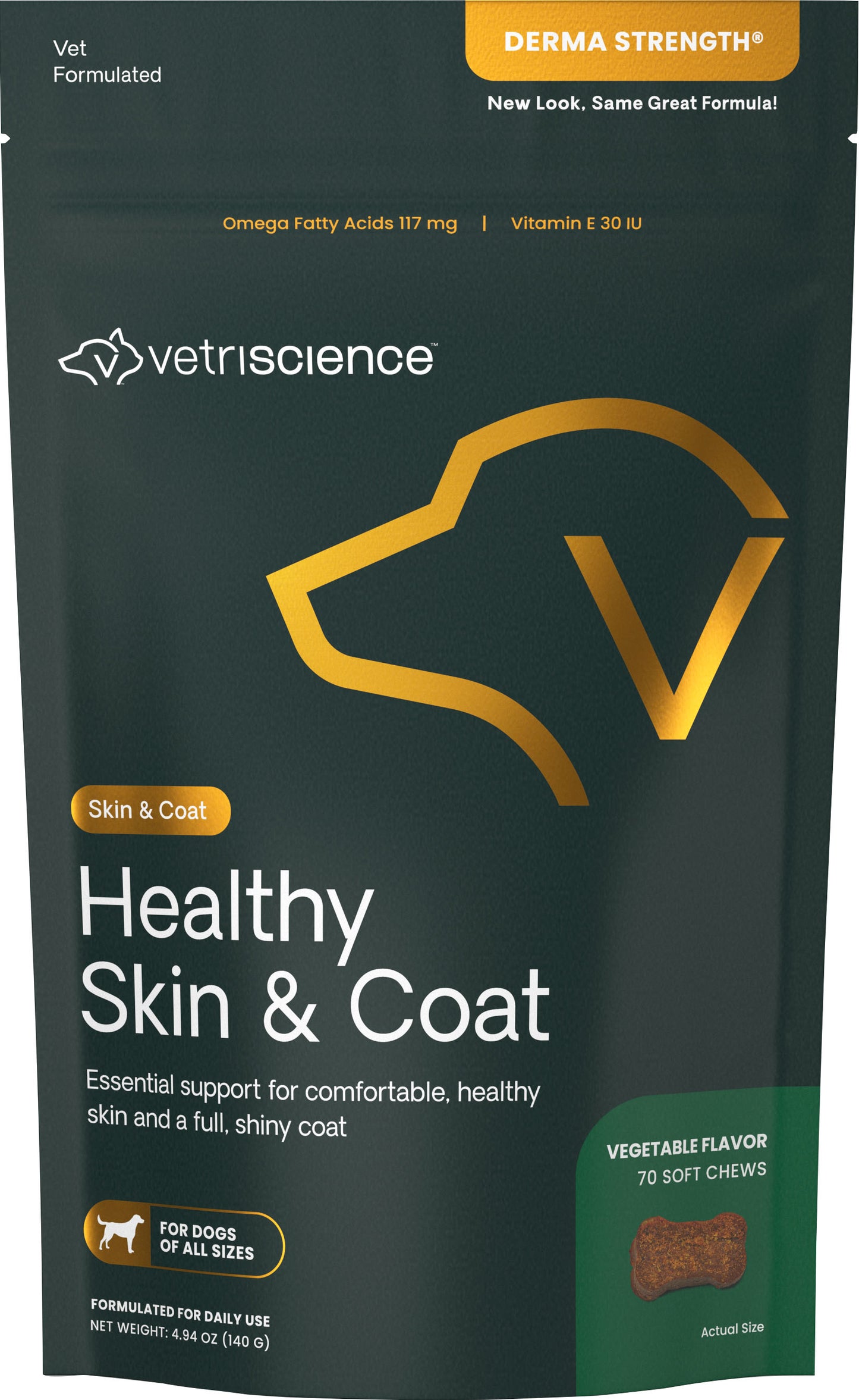 Vetriscience Skin & Coat Dog Chews