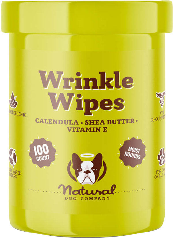 Natural Dog Company Wrinkle Wipes Jar