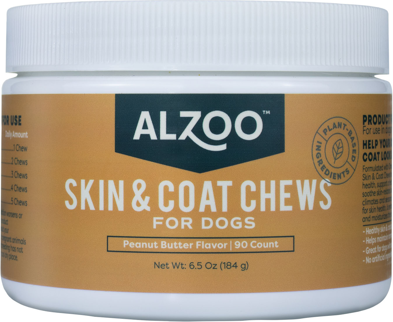 Alzoo Plant-Based Skin & Coat Soft Chews