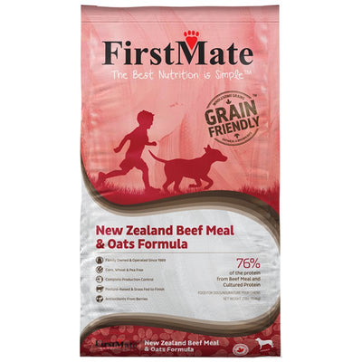 FirstMate, New Zealand Beef Meal & Oats Grain Friendly Dry Dog Food, 80 Ounce
