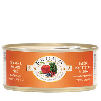 Fromm , Cat 4 Star Chicken/Salmon Pate Can, 5.5 Ounce