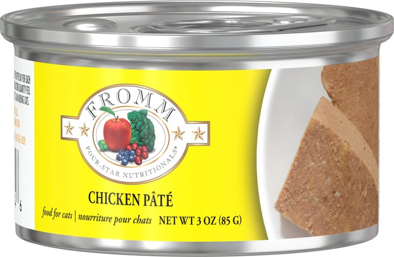 Fromm Four-Star Nutritionals Chicken Pate Cat Food - Premium Wet Cat Food - Chicken Recipe - 3 oz Can