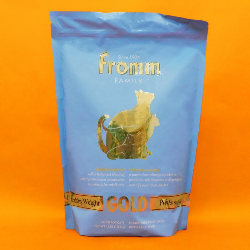 Fromm Healthy Weight Gold Dry Cat Food - Weight Management Cat Food for Adult & Senior Cats - Chicken Recipe - 4 lb