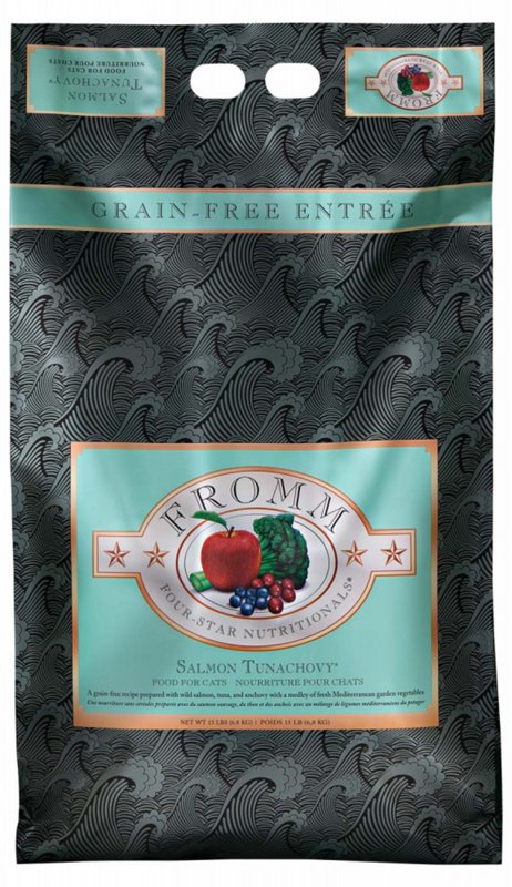 Fromm Four-Star Nutritionals Salmon Tunachovy Cat Food - Premium Dry Cat Food - Salmon Recipe - 10 lb