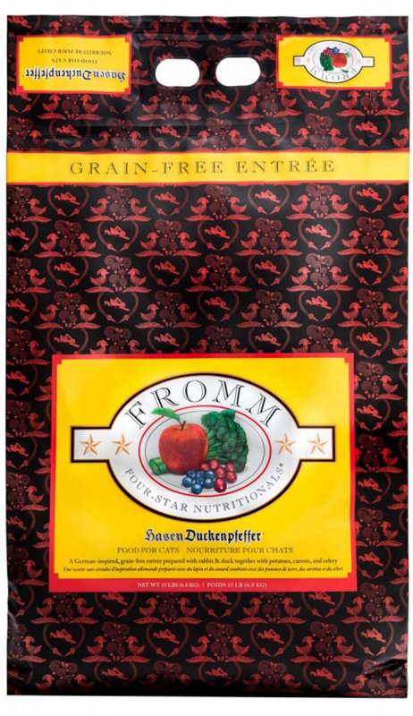 Fromm Four-Star Nutritionals Hasen Duckenpfeffer Cat Food - Premium Dry Cat Food - Rabbit Recipe - 4 lb