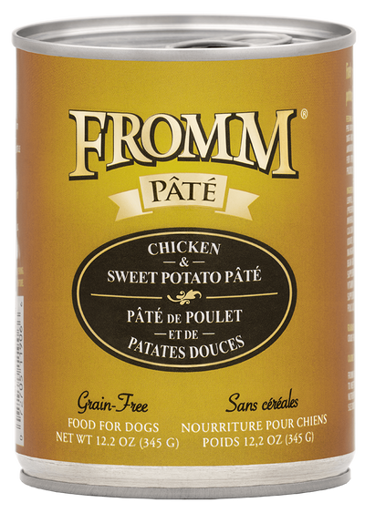 Fromm Pâté Chicken & Sweet Potato Wet Dog Food, 12.2 oz Can
