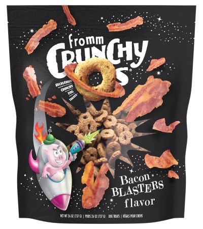 Fromm Crunchy Os Bacon Blasters Flavor Dog Treats - Premium Crunchy Dog Treats - Bacon Recipe - 26 oz