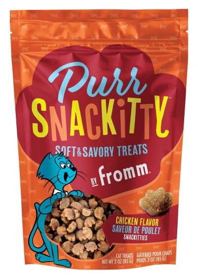 Fromm PurrSnackitty Chicken Flavor Snackitties Treats - Premium Soft & Savory Cat Treats - 3 oz