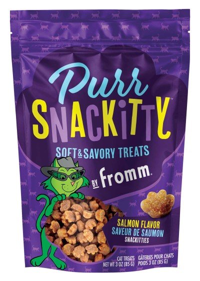 Fromm PurrSnackitty Salmon Flavor Snackitties Treats - Premium Soft & Savory Cat Treats - 3 oz