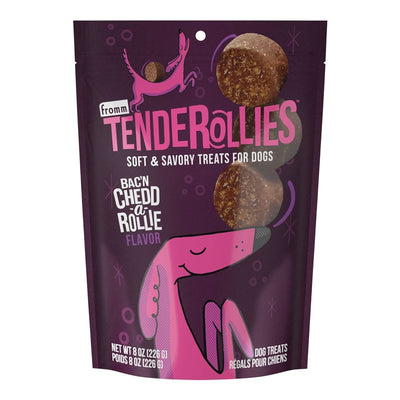 Fromm Tenderollies Bac'n Chedd-a-Rollie Dog Treats - Premium Soft & Savory Dog Treats - Bacon Recipe - 8 oz