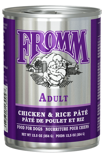 Fromm Classic Adult Chicken & Rice Pâté Wet Dog Food, 12.5 oz Can