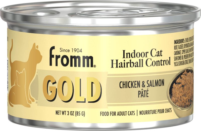 Fromm Indoor Gold Chicken & Salmon Pate Cat Food - Premium Wet Cat Food - Chicken Recipe - 3 oz Can