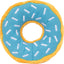 Zippypaws Donut  Blueberry