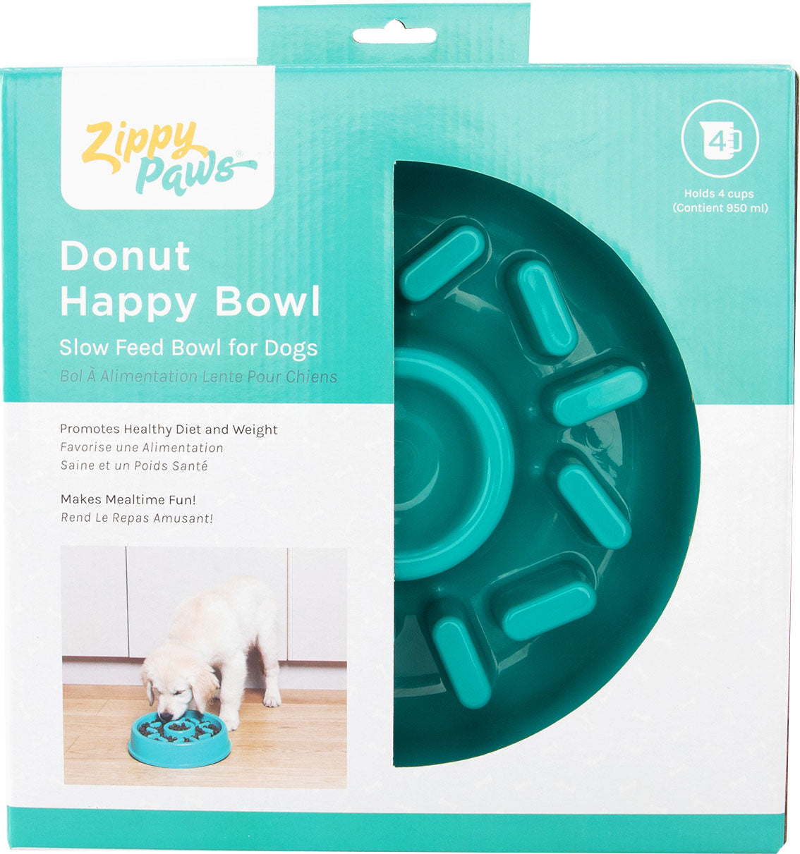 Zippypaws Happy Bowl Slow Feeder Donut