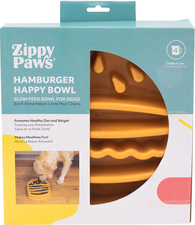 Zippypaws Happy Bowl Slow Feeder Burger