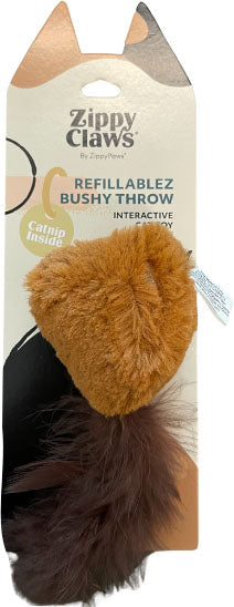 ZIPPYCLAWS REFILLABLEZ BUSHY THROW SQUIRREL