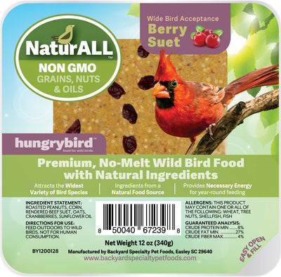 Hungrybird Naturall Non Gmo Suet Cake (Pack Of 12)