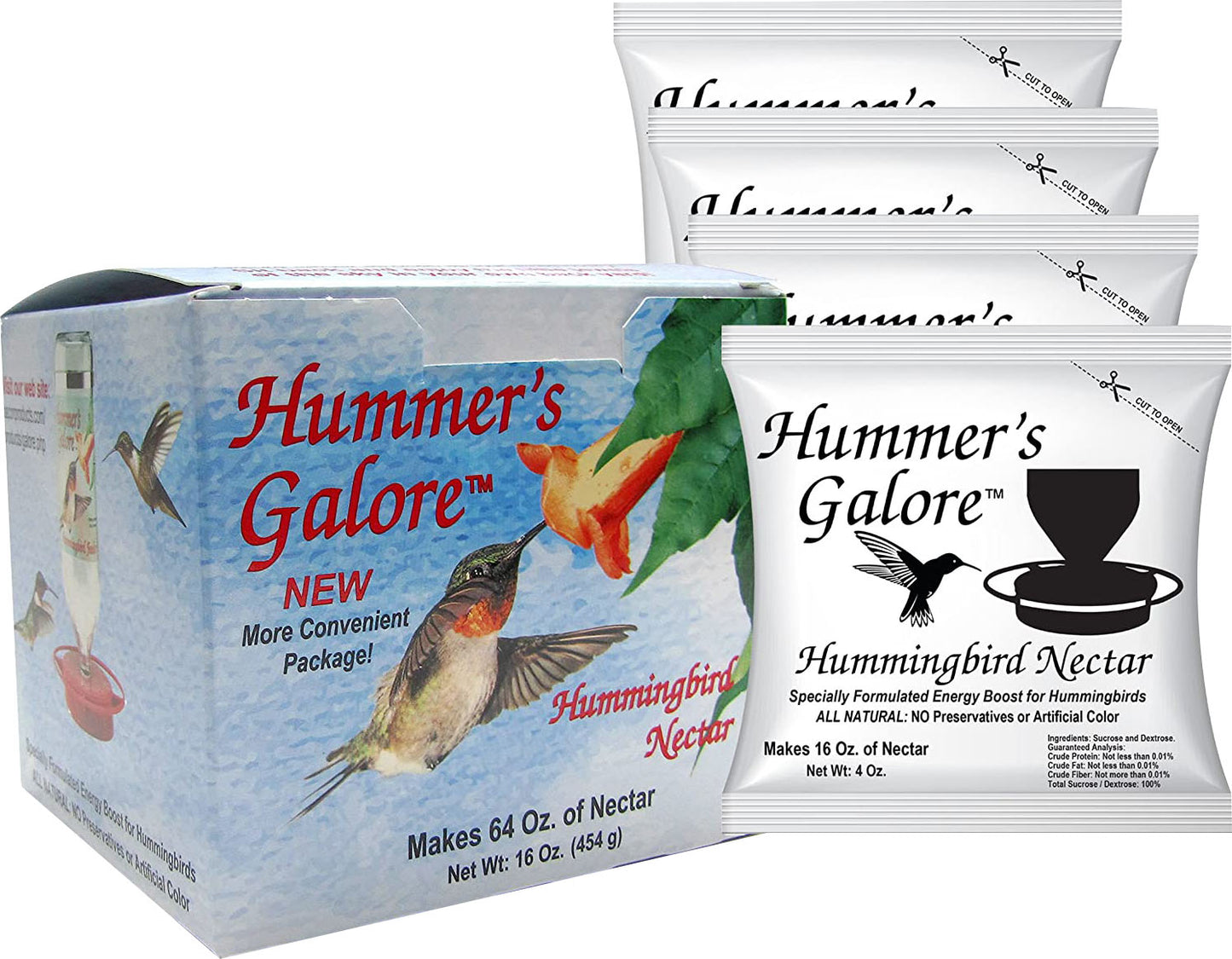 Hummer'S Galore Hummingbird Nectar Powder (Pack Of 4)