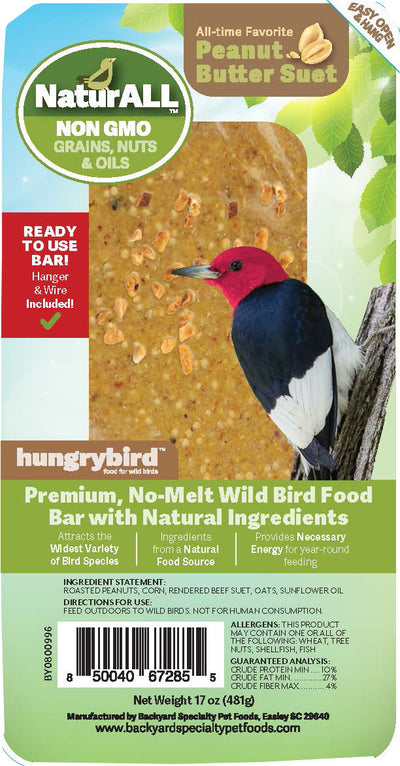 Hungrybird Rtu Naturall Non Gmo Suet Bar