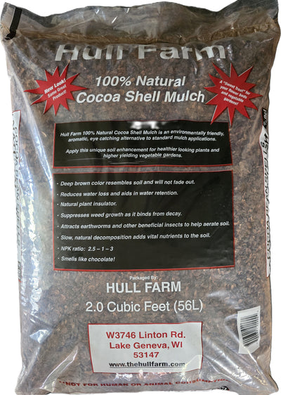 The Hull Farm 100% Natural Cocoa Shell Mulch