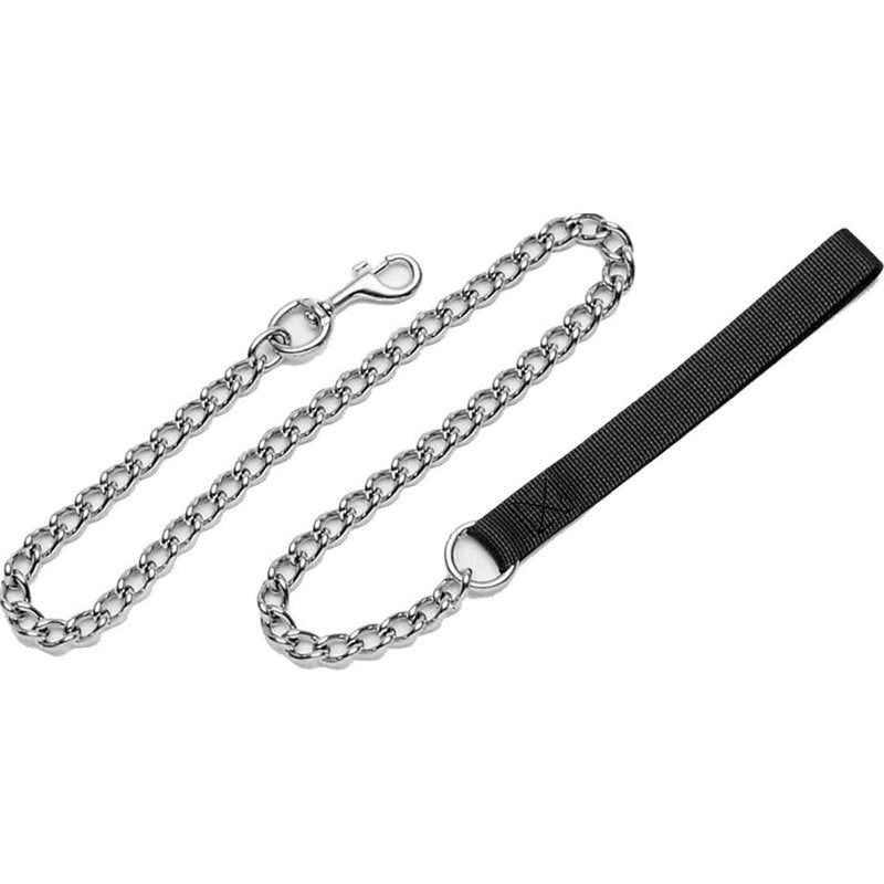 Coastal Pet Titan Chain Dog Leash with Comfortable Handle - Durable Metal Dog Leash - Heavy-Duty Dog Leash for Puppies & Dogs - Quality Dog Supplies - Black, 3 mm x 4'